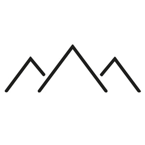 Fine line mountain range temporary tattoo - 2 | Temporalis