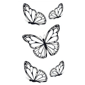 Five Butterflies Tattoo - 2 | Temporalis