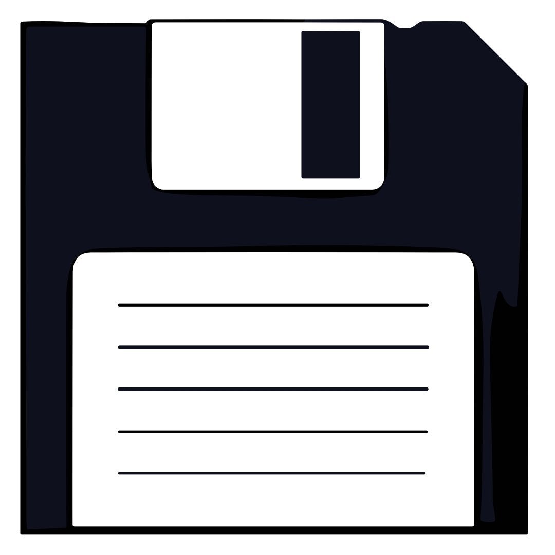 Floppy disk temporary tattoo - 2 | Temporalis