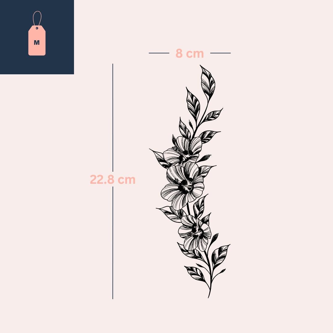 Puerto Rico Hibiscus Flowers Tattoos | TikTok, image size:1080x1080