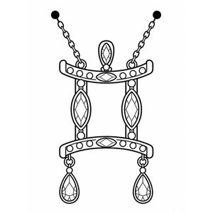 Gemini Jewel Zodiac Tattoo - 1 | Temporalis