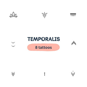Geometrisk fingertatoveringssæt 1 - Temporalis® - Midlertidig tatovering