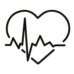 Heart Heartbeat Line Tattoo - 2 | Temporalis
