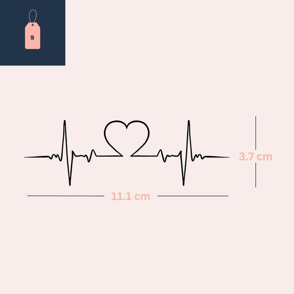 Love Heartbeat Tattoo Temporalis love-heartbeat-tattoo-temporalis