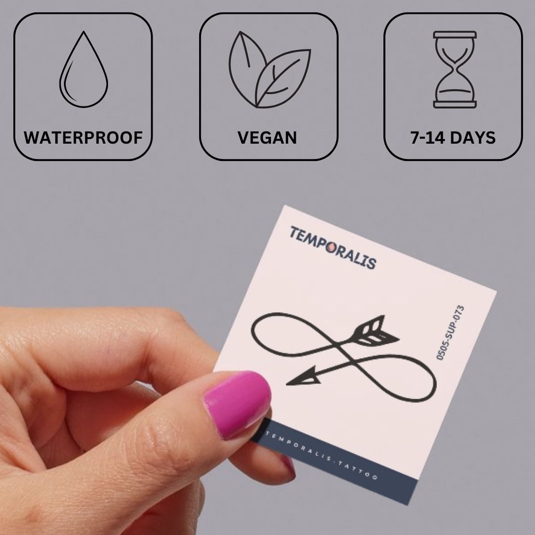 Infinity Arrow Temporary Tattoo - 3 | Temporalis