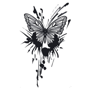 Ink Splash Butterfly Tattoo - 2 | Temporalis