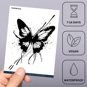 Ink Splash Butterfly Tattoo - 3 | Temporalis
