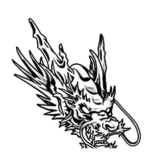 Japanese Dragon Head Tattoo - 2 | Temporalis