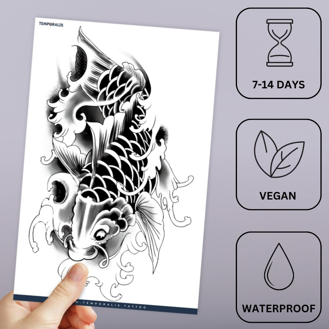Japanese Koi Fish Tattoo - 3 | Temporalis
