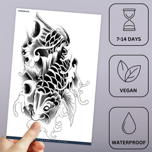Japanese Koi Fish Tattoo - 3 | Temporalis