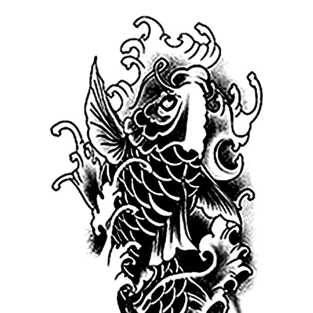 Japanese Koi Fish Tattoo - 2 | Temporalis