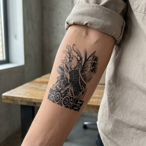 Japanese Koi Fish Tattoo - 1 | Temporalis