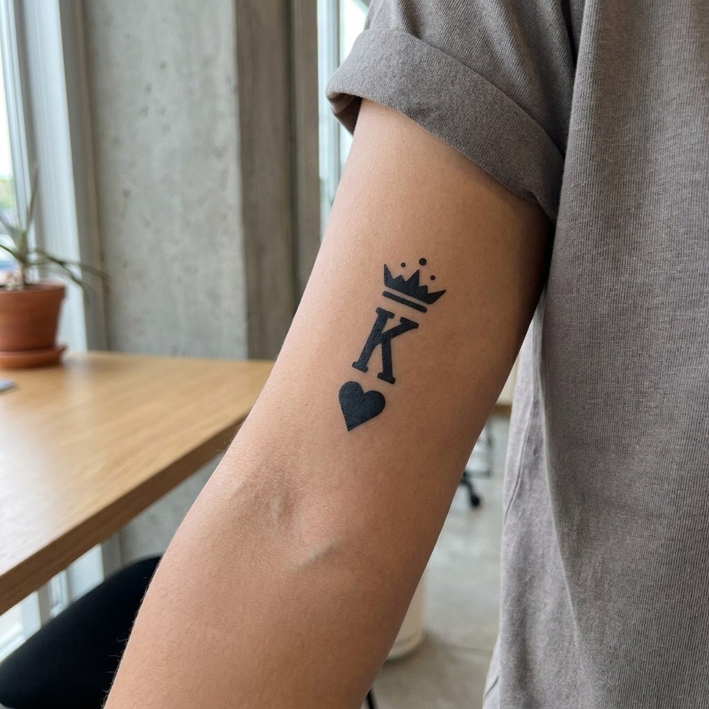 King of Hearts Tattoo - 1 | Temporalis
