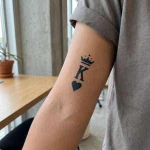 King of Hearts Tattoo - 1 | Temporalis