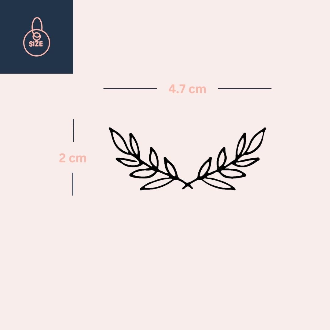 Laurel branch temporary tattoo 3 - Temporalis