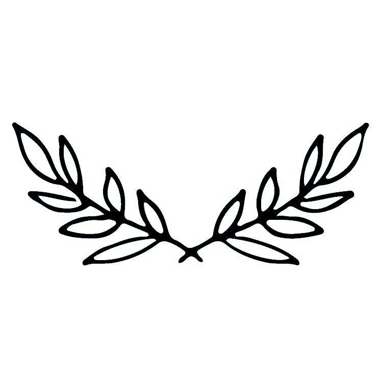 Laurel branch temporary tattoo - 2 | Temporalis