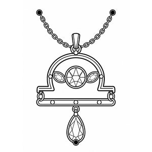 Libra Jewel Zodiac Tattoo - 1 | Temporalis