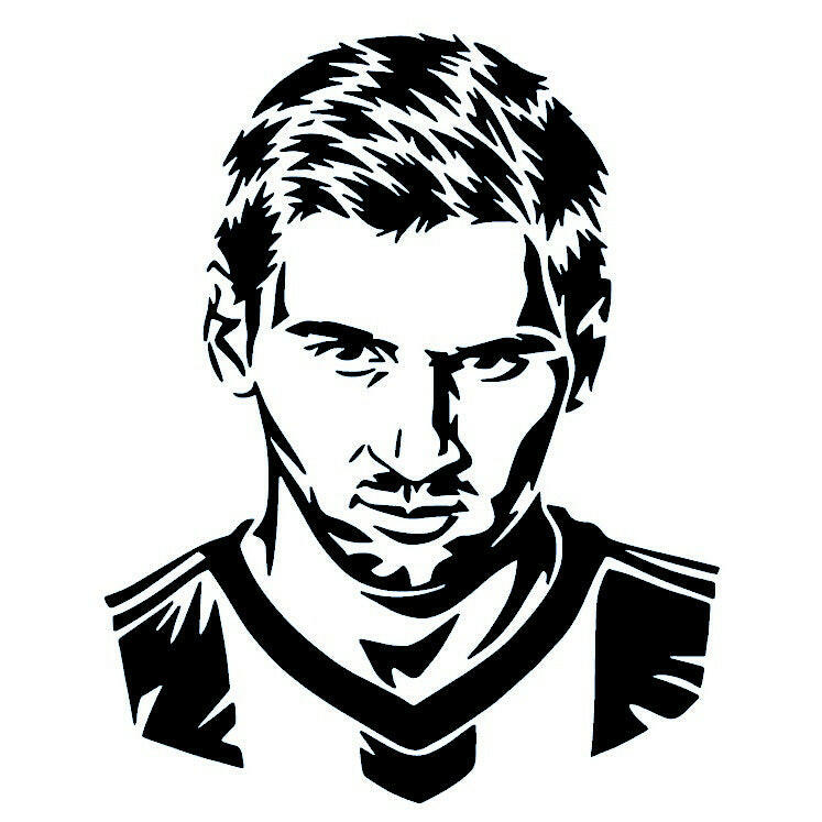 Lionel Messi portrait temporary tattoo - 2 | Temporalis