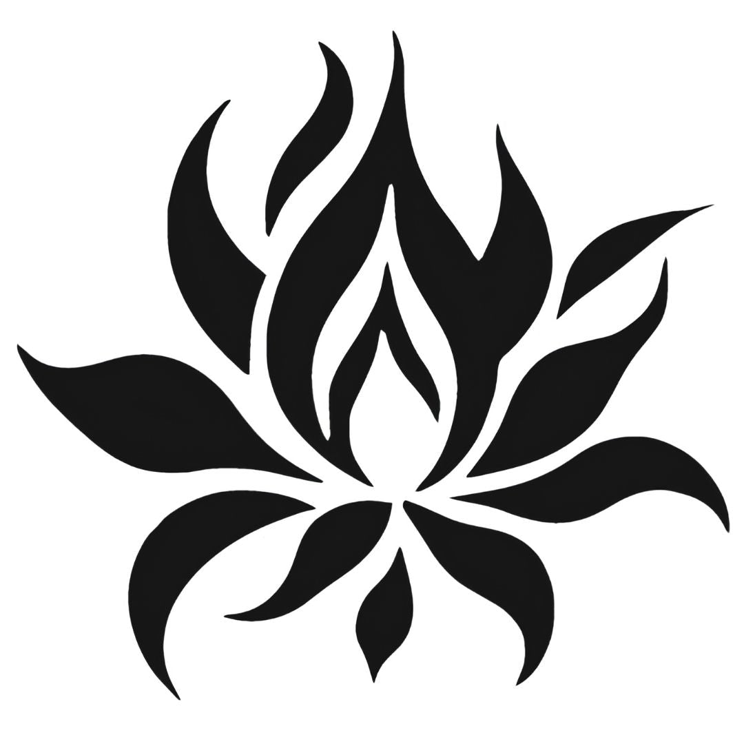 Lotus Flame Tattoo - 2 | Temporalis