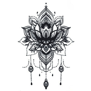 Lotus Mandala Chandelier Tattoo - 2 | Temporalis