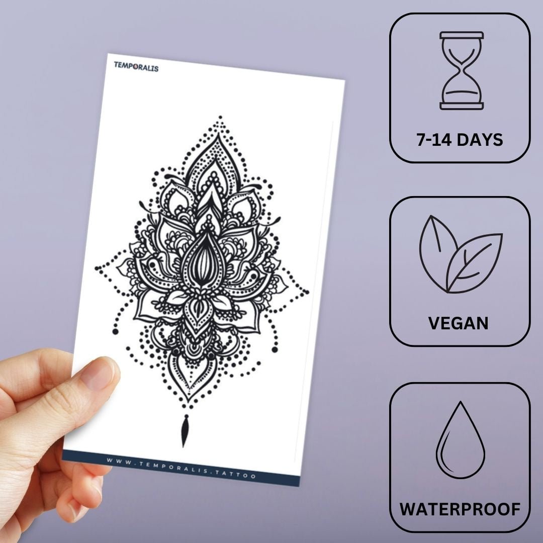 Lotus Mandala Chandelier Tattoo - 3 | Temporalis