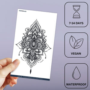 Lotus Mandala Chandelier Tattoo - 3 | Temporalis