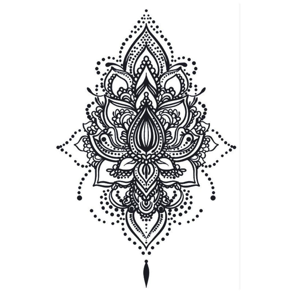 Lotus Mandala Chandelier Tattoo - 2 | Temporalis
