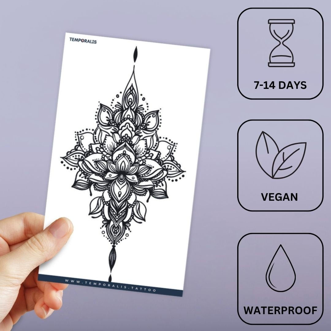 Lotus Mandala Chandelier Tattoo - 3 | Temporalis