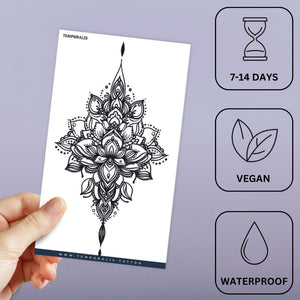 Lotus Mandala Chandelier Tattoo - 3 | Temporalis