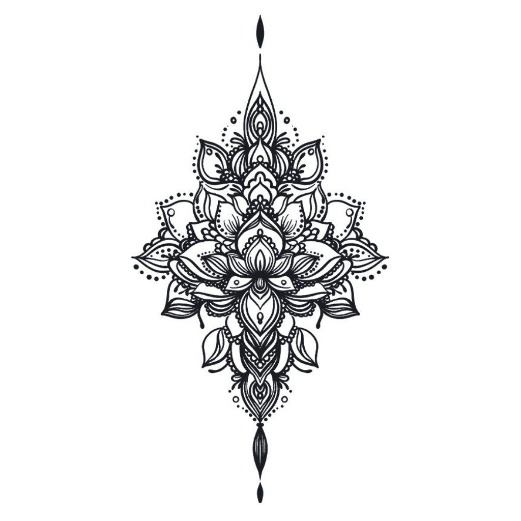 Lotus Mandala Chandelier Tattoo - 2 | Temporalis
