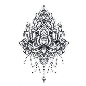 Lotus Mandala Chandelier Tattoo - 2 | Temporalis
