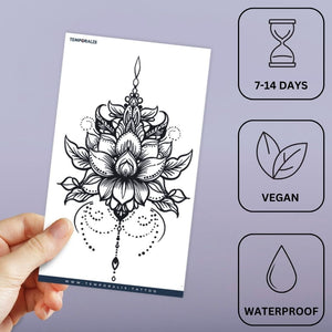 Lotus Mandala Chandelier Tattoo - 3 | Temporalis