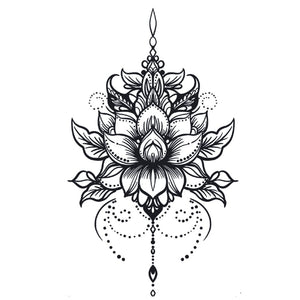 Lotus Mandala Chandelier Tattoo - 2 | Temporalis