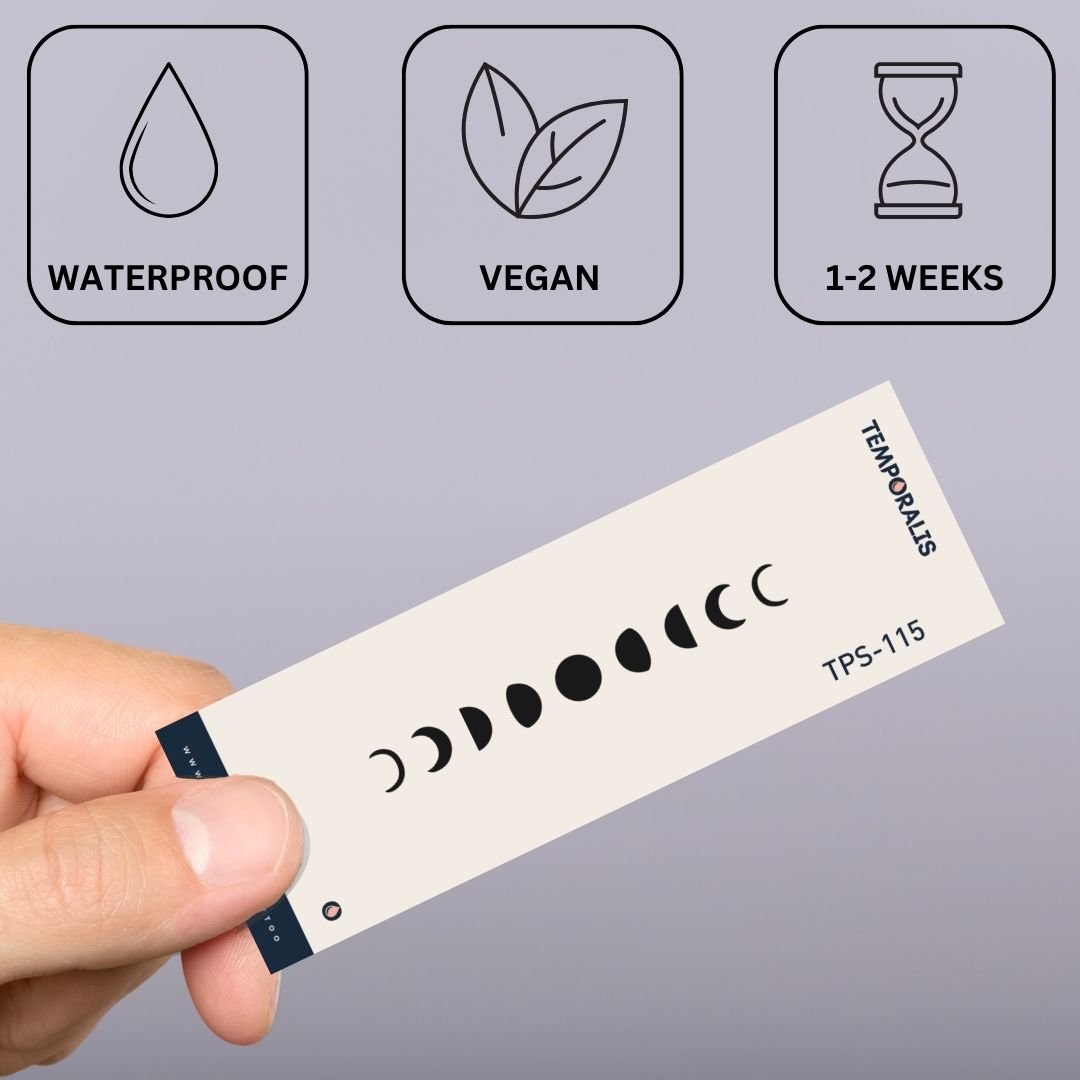 Spettro delle fasi lunari 2 - Temporalis® - Tatuaggio temporaneo