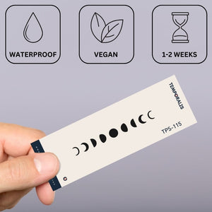 Spettro delle fasi lunari 2 - Temporalis® - Tatuaggio temporaneo