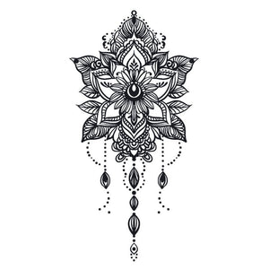 Mandala Lotus Chandelier Tattoo - 2 | Temporalis
