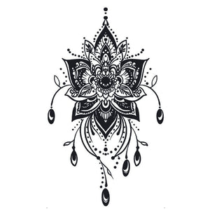 Mandala Lotus Chandelier Tattoo - 2 | Temporalis