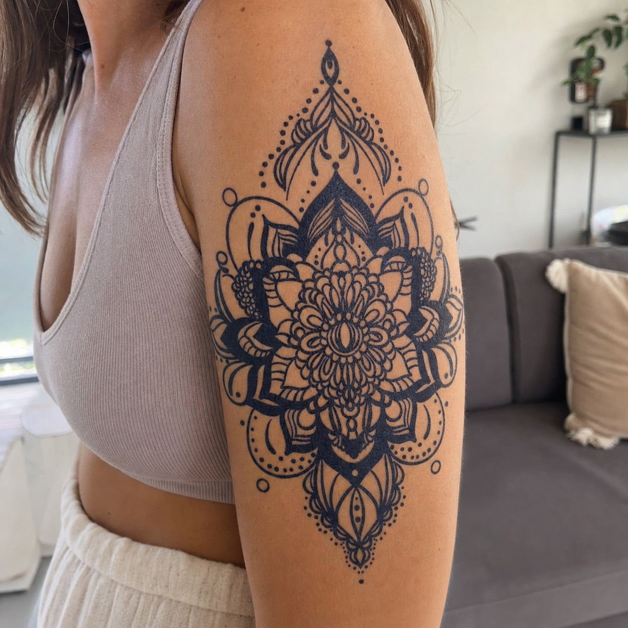 Mandala Lotus Tattoo - 1 | Temporalis