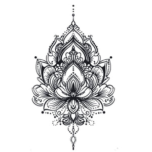 Mandala Lotus Tattoo - 2 | Temporalis