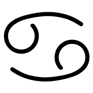 Minimalist Cancer zodiac temporary tattoo - 2 | Temporalis