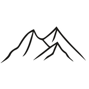 Minimalist Mountain Range Temporary Tattoo - 2 | Temporalis