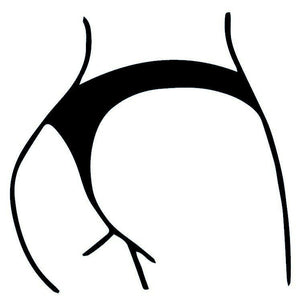 Minimalist one - piece swimsuit silhouette temporary tattoo - 2 | Temporalis