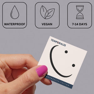 Minimalist Smiley Face Tattoo - 3 | Temporalis