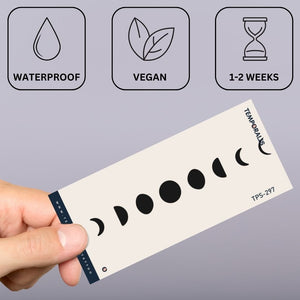 Moon phases temporary tattoo - 3 | Temporalis