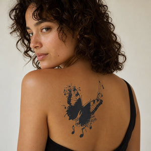 Music Butterfly Tattoo - 1 | Temporalis