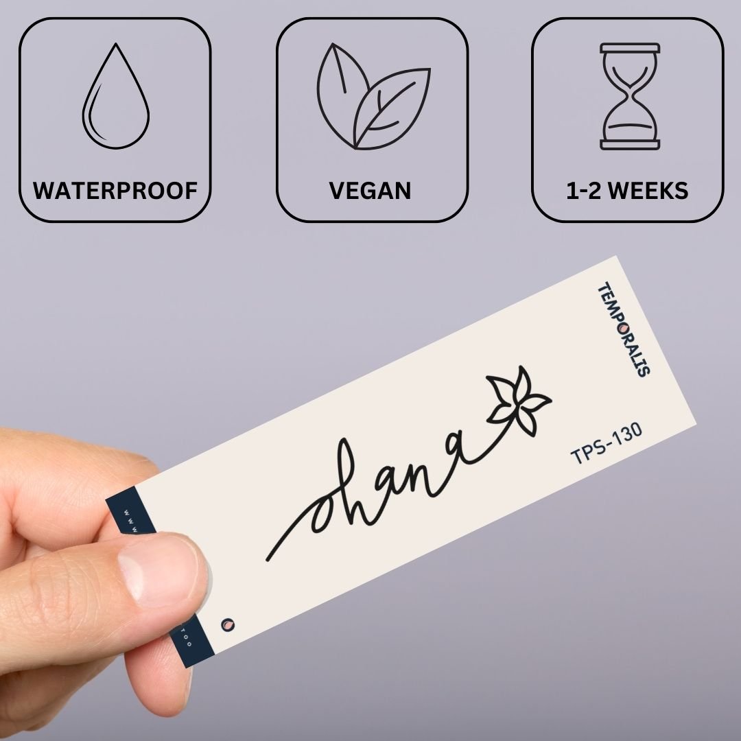 Tatuaje temporal "Ohana" Blossom 2 - Temporalis®