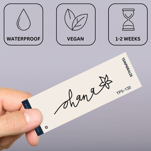 Tatuaje temporal "Ohana" Blossom 2 - Temporalis®