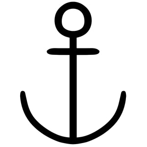 Outline Anchor Temporary Tattoo - 2 | Temporalis