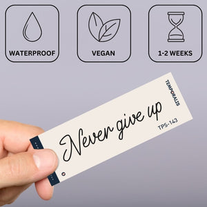 Perseverance Motto 2 - Temporalis® - Tatuaggio temporaneo