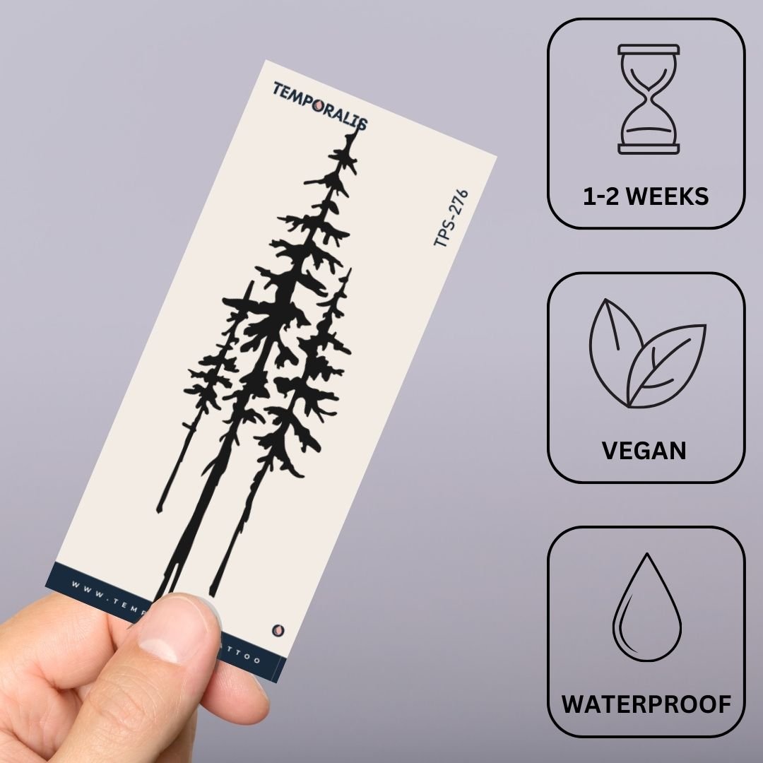 Tatuaggio con sagome di pino | Temporalis, image size:1080x1080